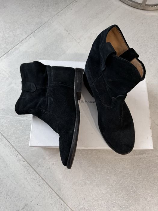 Damen Isabel Marant Stiefeletten Schwarz Leder 36