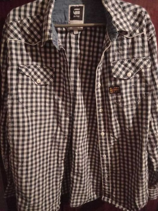 Мужской G-STAR RAW Рубашка Серый Хлопок 44