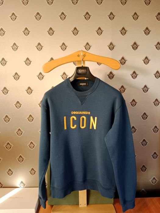 Uomo Dsquared Sweatshirt Grigio Cotone 40