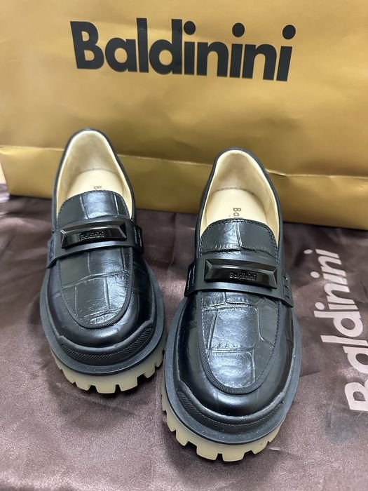 Женские Baldinini Лоферы Чёрные 36