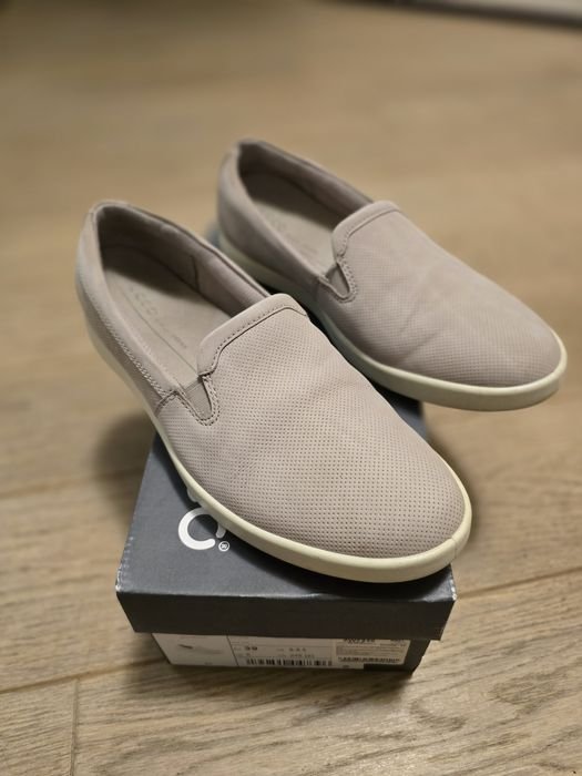 Femme Ecco Mocassins Nubuck 39