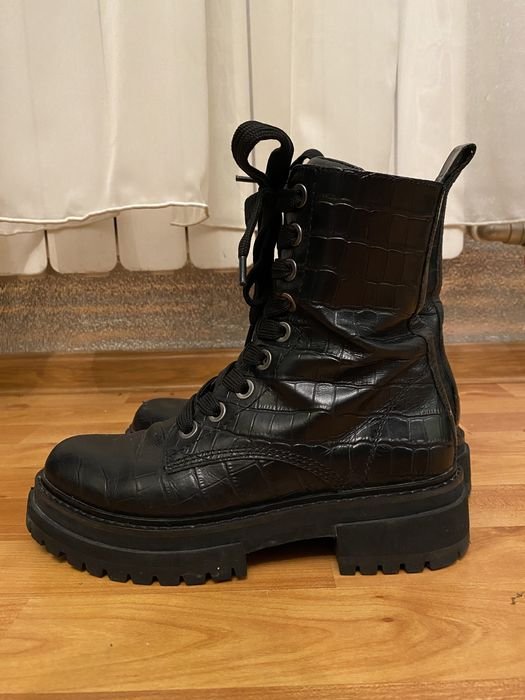 Femme Kurt Geiger London Bottes Noires Cuir 37