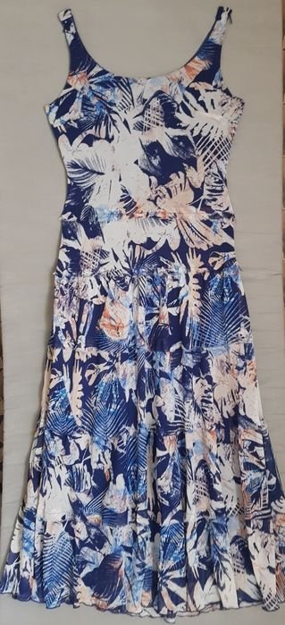 Women Nine West Dress Navy Polyester 40