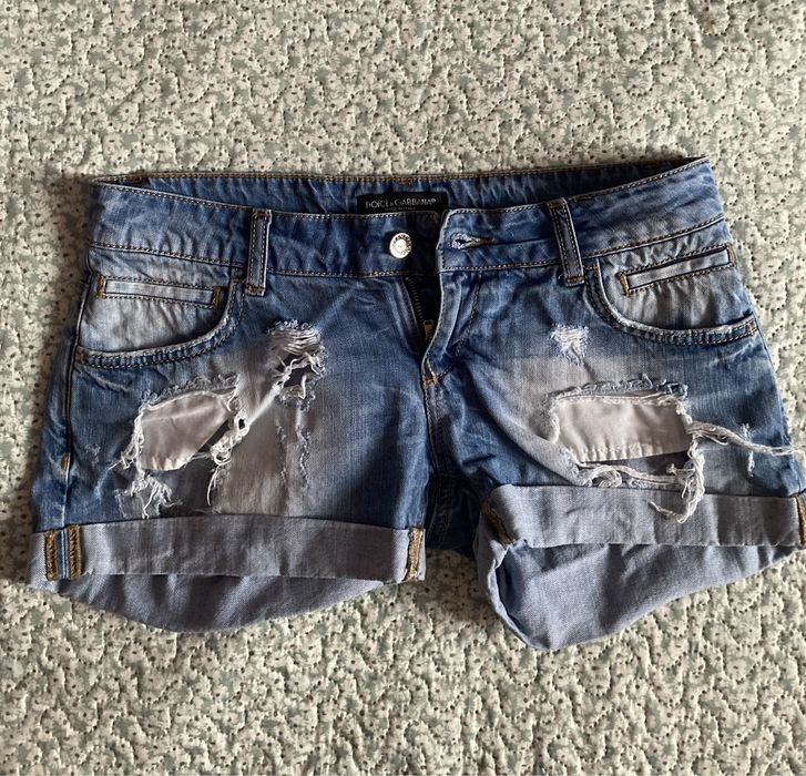 Herren Dolce&Gabbana Shorts Blau Denim 32