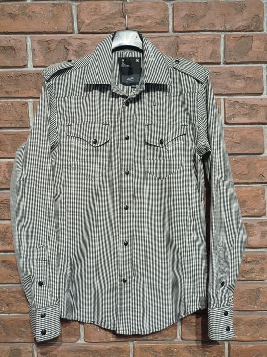 Uomo G-Star Raw Camicia Grigia Cotone 38