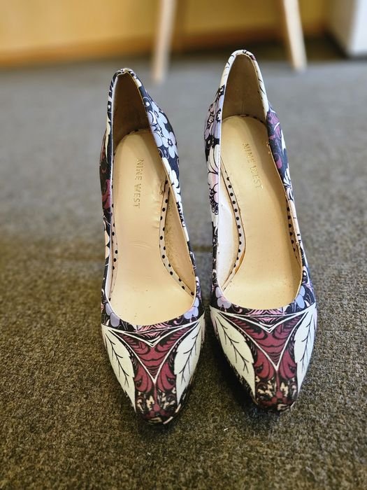 Femme Nine West Talons Roses Floraux 36.5