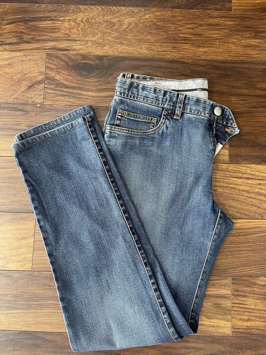 Мужские Brioni Джинсы Тёмно-синие Джинс 34