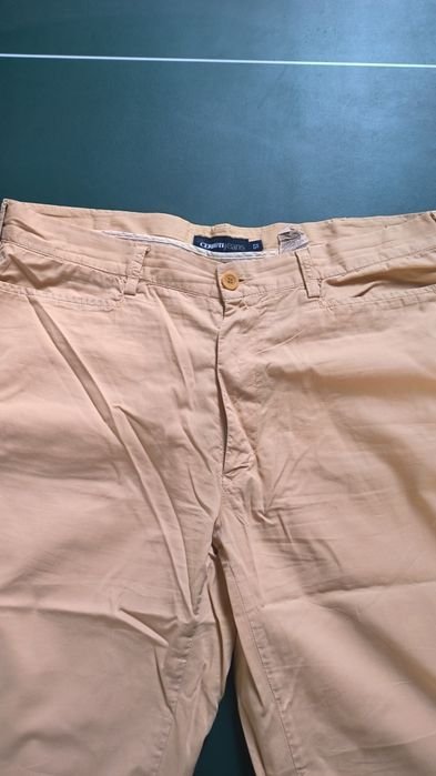 Men Cerruti Trousers Beige Cotton 36-38