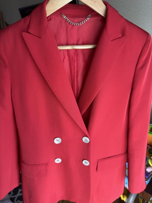 Donna MaxMara Blazer Rosso Altro Materiale 36