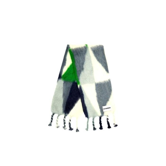 Унисекс Jil Sander Шарф Зелёный Мохер-Шерсть