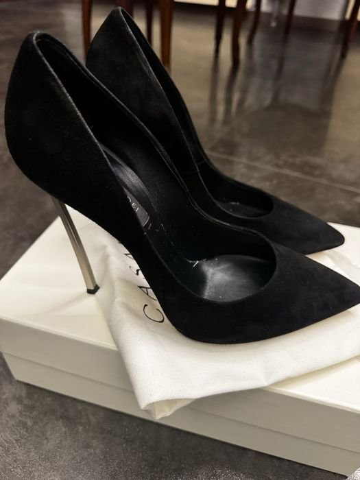 Женские Casadei Туфли Чёрный Замша 39,5