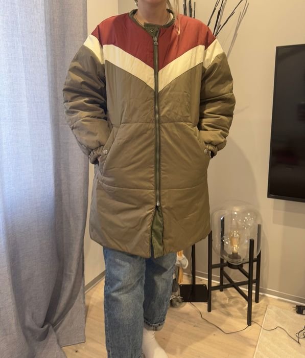 Damen Isabel Marant Winterjacke Grün Synthetik 38