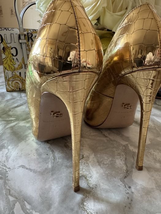 Damen Le Silla Absätze Gold 39