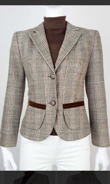 Женский Marc Cain Пиджак Коричневый Шерсть 38