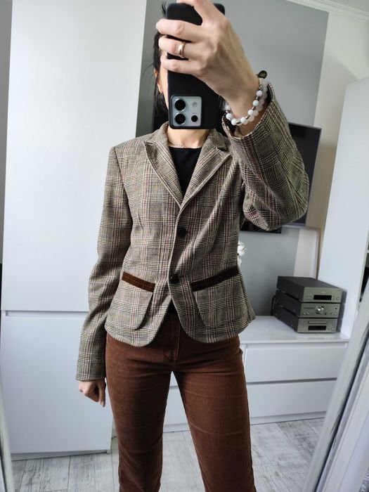 Женский Marc Cain Пиджак Коричневый Шерсть 38