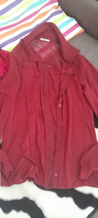 Женская Блузка Бордовый Вискоза 38