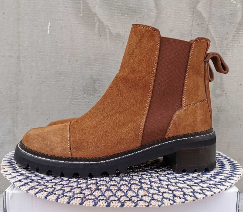 Женские See By Chloé Черевики Коричневый Замша 42