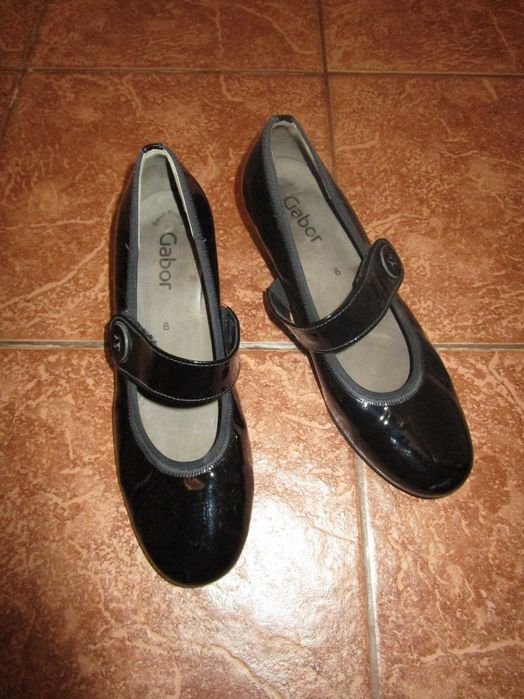 Женские Gabor Туфли Чёрные Кожа 39