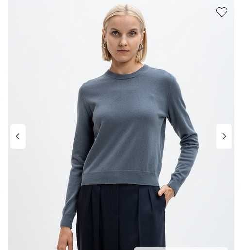 Женский Peserico Джемпер Бирюзовый Шелк Шерсть 40