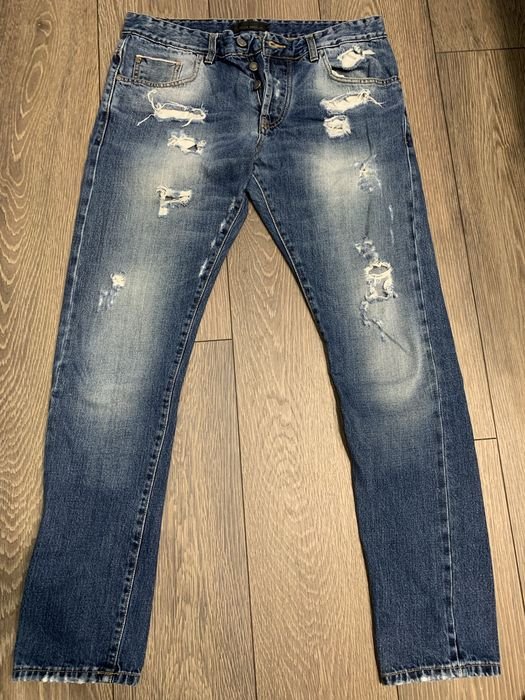 Homme Frankie Morello Jeans Bleu 48
