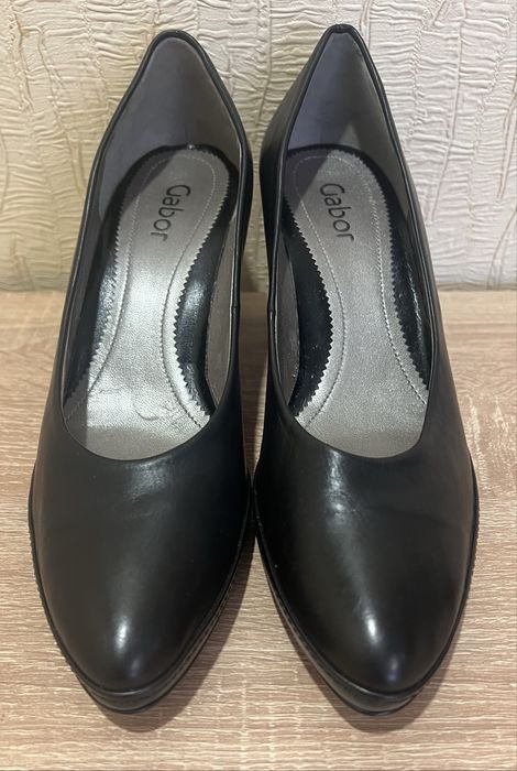Donna Gabor Tacchi Nero Pelle 39,5
