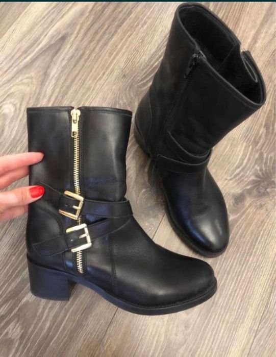 Homme Dune Bottes Noires Cuir 37