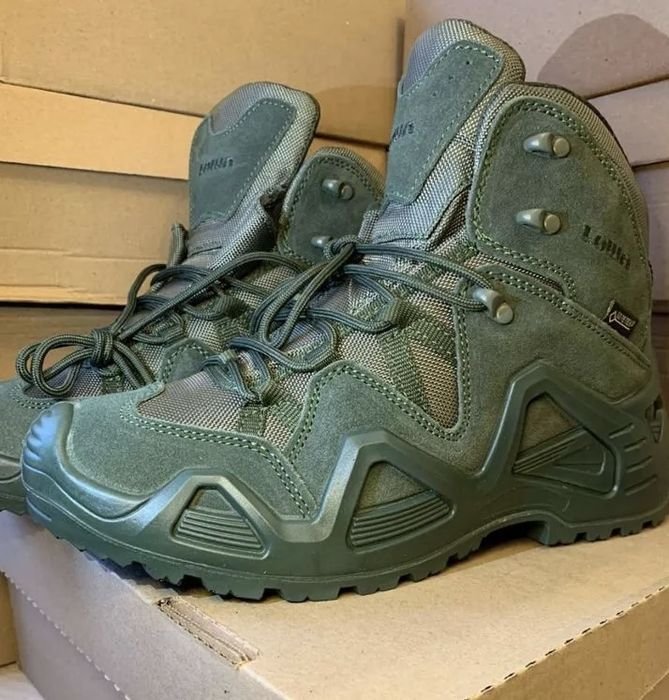 Мужские LOWA Ботинки Зелёные Кожа 46