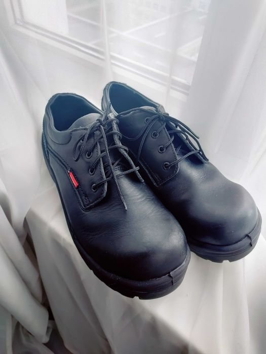 Uomo Red Wing Shoes Stivali da Lavoro Neri Pelle