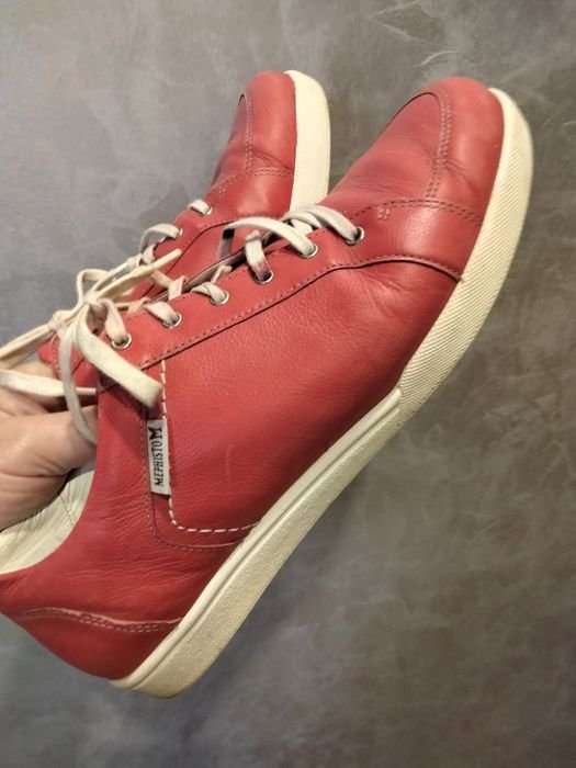 Homme Mephisto Mocassins Rouge Cuir 40.5
