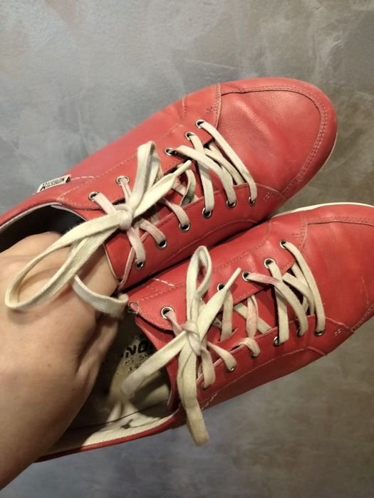 Homme Mephisto Mocassins Rouge Cuir 40.5