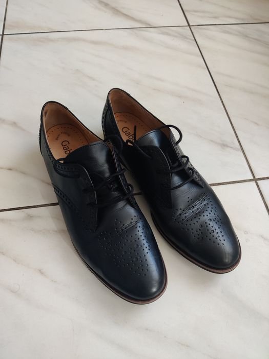 Uomo Gabor Tacchi Nero Pelle 40