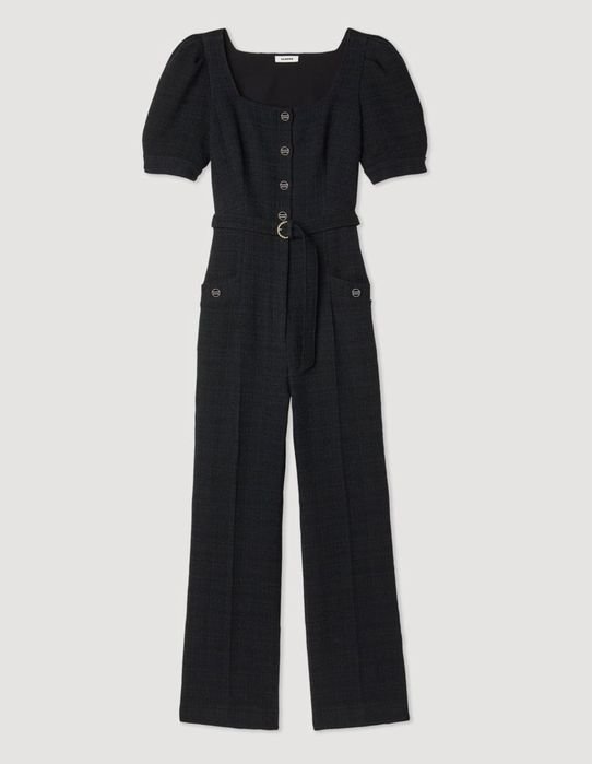 Женский Sandro Paris Комбинезон Чёрный 36