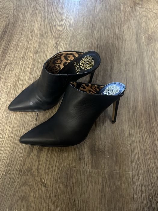 Женские Vince Camuto Туфли Чёрные Натуральная кожа