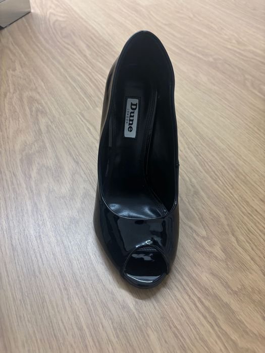 Femme Dune Talons Noir Cuir 38