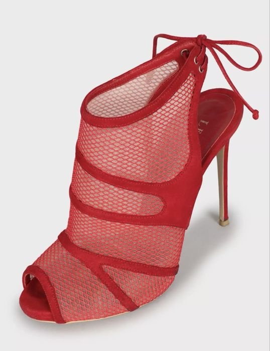 Damen Le Silla Absätze Rot Wildleder 38