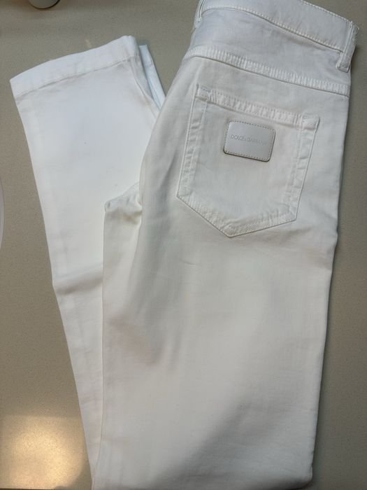 Women Dolce Gabbana Jeans White Denim