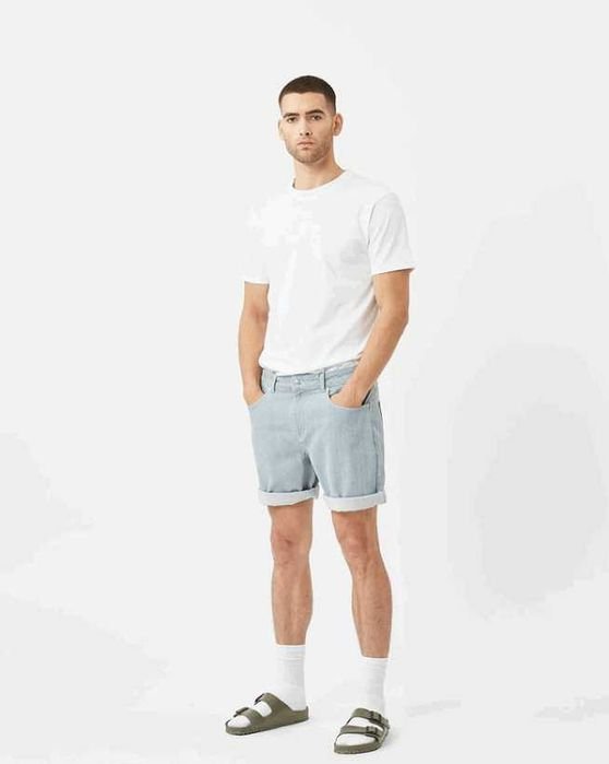 Homme Minimum Shorts Bleu Marine Denim 32
