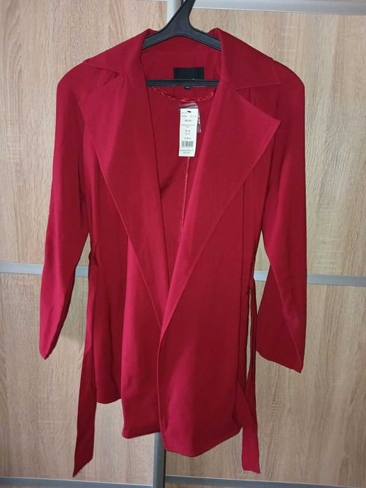 Женский Etam Тренч Плащ Красный Вискоза 38