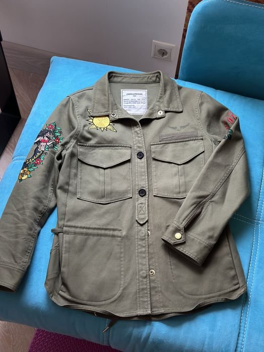 Damen Zadig&Voltaire Jeansjacke Khaki 36