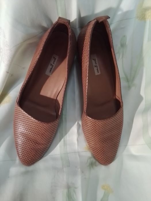 Femme Ecco Talons Marron Cuir 39.5