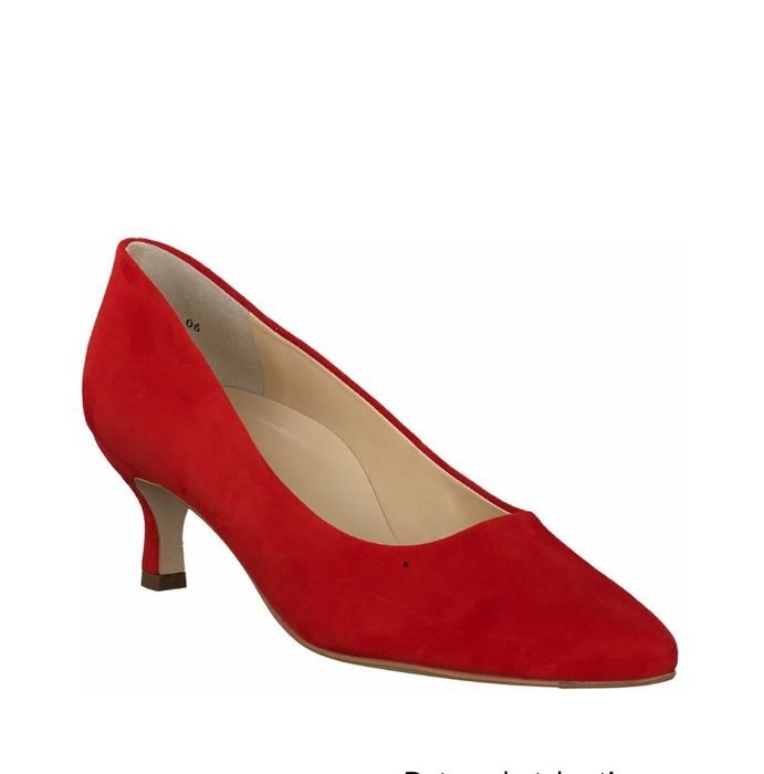 Donna Clarks Tacchi Rossi Pelle 39