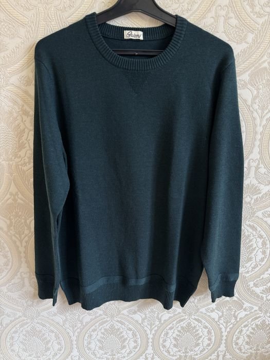 Femme Brioni Pull Vert Laine 40