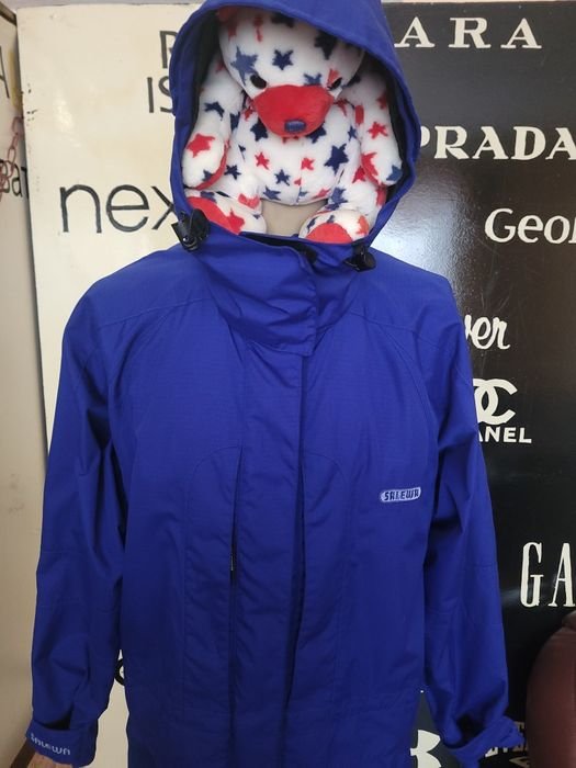 Men Salewa Windbreaker Navy 42