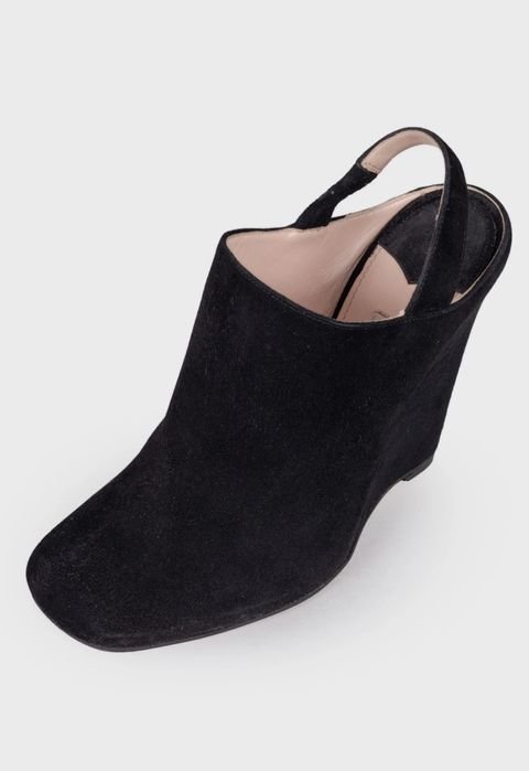 Женские MIU MIU Туфли Чёрные Замша