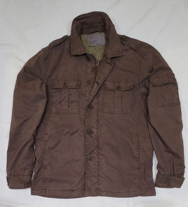 Men Ted Baker Jacket Green Cotton