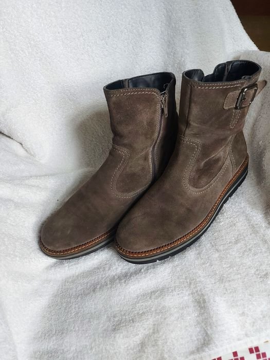 Женские Gabor Ботинки Чёрный Замш 40