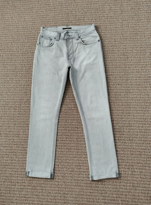Мужской Nudie Jeans Джинсы Слим Фит Серый Джинс 30