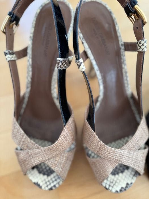 Donna Dolce & Gabbana Tacchi Marrone Pelle 41