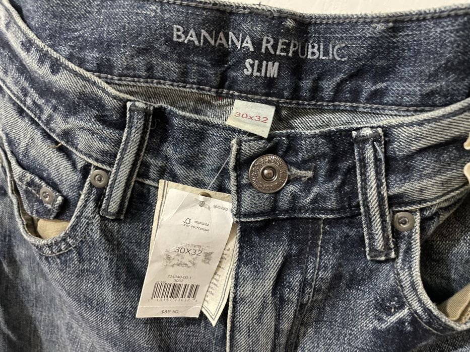 Uomo Banana Republic Jeans Blu Navy Altro
