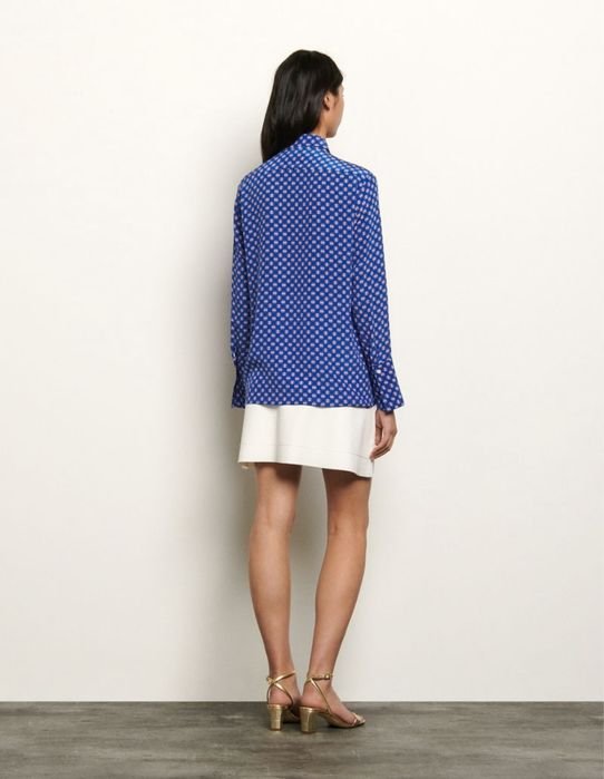 Women Sandro Paris Shirt Silk 36